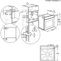 Piekarnik parowy do zabudowy Electrolux KOCBP39WX seria 700 SteamCrisp Czarny/Stal szlachetna -schemat instalacji- TwojeAGD.com