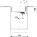 Zlewozmywak wbudowany Franke Fresno FSG 611 Fragranite Czarny mat -schemat instalacji 2- TwojeAGD.com