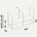 Okap wyspowy Falmec Spazio Circle.Tech Isola 180 Inox 600 m3/h, z pilotem -Projekt techniczny- TwojeAGD.com