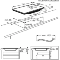 Płyta indukcyjna do zabudowy AEG IAE84851FB SenseFry SLIM-FIT 80 cm Ciemnoszary -schemat instalacji- TwojeAGD.com