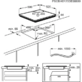 Płyta indukcyjna do zabudowy AEG IKB64301FB Induction SLIM-FIT 60 cm Czarny -schemat instalacji- TwojeAGD.com