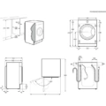 Pralko-suszarka AEG L8WBE68SI DualSense 8 kg Pralko-suszarka do zabudowy w pełni zintegrowanej AEG L8WBE68SI DualSense 7000 8 kg -schemat instalacji- TwojeAGD.com