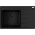 Zlewozmywak wbudowany Franke Centro CNG 611-78 TL Fragranite Color Line Czarny mat, ociekacz z prawej strony - TwojeAGD.com