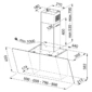Okap ścienny Franke Evo Plus FPJ 625 V BK/SS Czarne szkło/Stal szlachetna -schemat instalacji- TwojeAGD.com 2