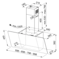 Okap ścienny Franke Evo Plus FPJ 705 V WH/SS Białe szkło/Stal szlachetna -schemat instalacji- TwojeAGD.com 2