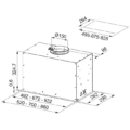 Okap do wbudowania w szafkę Franke Box Flush Premium FBFP BK MATT A70 -schemat instalacji- TwojeAGD.com 2