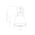 Okap Elica EASY UX IX/F/50 Stal nierdzewna, wyspowy, pochłaniacz Okap wyspowy Elica EASY UX IX/F/50 Stal nierdzewna -schemat instalacji- TwojeAGD.com 2