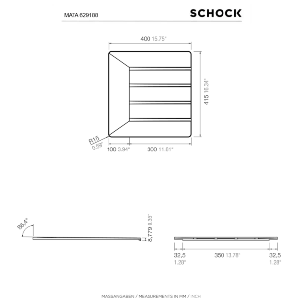 Mata silikonowa do zlewozmywaków SCHOCK – 629188 - TwojeAGD.com 3