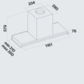 Okap Falmec Virgola NRS 120 Inox 800 m3/h, zintegrowany Okap Falmec Virgola NRS 120 Inox 800 m3/h, zintegrowany - obrazek 2