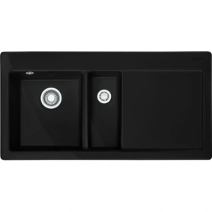 Zlewozmywak Franke Mythos MTK 651-100 Fraceram Czarny Mat, ociekacz z prawej strony - TwojeAGD.com 2