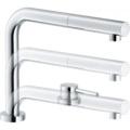 Bateria kuchenna Franke Active Window z wyciągana wylewka Chrom, podokienna Bateria zlewozmywakowa podokienna Franke Active Window (Pull-Out) z wyciąganą wylewką Chrom