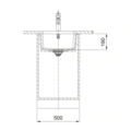 Zlewozmywak Franke KubusX KXK 110-41 Fraceram Kremowy - obrazek 4