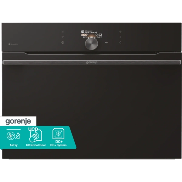 Piekarnik Gorenje BCM4058B Czarny, kompaktowy z mikrofalą - TwojeAGD.com