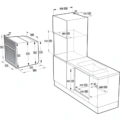 Piekarnik Gorenje BFS6148B Czarny, parowy Piekarnik parowy do zabudowy Gorenje BFS6148B Czarny - Schemat instalacji