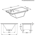 Płyta indukcyjna z okapem Electrolux ECC8549 (COMBO) eXtractor 80 cm Czarny Płyta indukcyjna z okapem do zabudowy Electrolux ECC8549 (COMBO) eXtractor 80 cm Czarny - Schemat instalacji