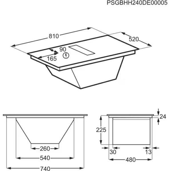 Płyta indukcyjna z okapem Electrolux ECC8549 (COMBO) eXtractor 80 cm Czarny Płyta indukcyjna z okapem Electrolux ECC8549 (COMBO) eXtractor 80 cm Czarny - TwojeAGD.com 15