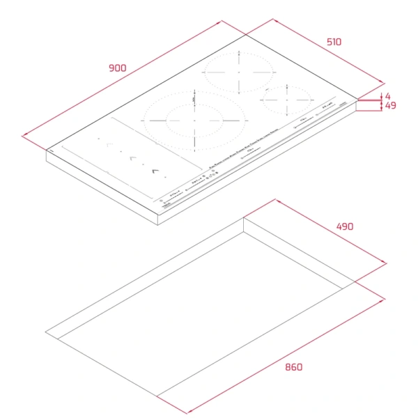 Płyta indukcyjna Teka IBF 95-G1 MST BM 90 cm Infinity G1 Czarny mat 112500061 - TwojeAGD.com 7