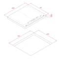 Płyta indukcyjna do zabudowy Teka IZF 68700 MST BK 60 cm DirectSense Czarne szkło 112500037 - Rysunek techniczny