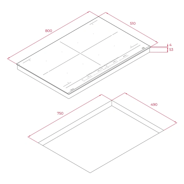 Płyta indukcyjna Teka IZF 88700 MST BK 80 cm DirectSense Czarne szkło 112500029 Płyta indukcyjna Teka IZF 88700 MST BK 80 cm DirectSense Czarne szkło 112500029 - TwojeAGD.com 7