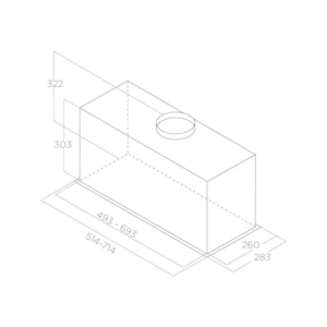 Okap Elica ENTER ADVANCE PLUS WH/A/52 Biały, zintegrowany, wyciąg PRF0207738 - TwojeAGD.com