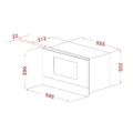 Kuchenka mikrofalowa Teka ML 8220 BIS L-BK Czarne szkło 112030001 - obrazek 8