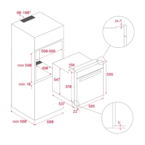 Piekarnik Teka HBB 735 Czarny/Stal nierdzewna 41560210 - TwojeAGD.com