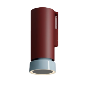 Okap Ciarko Design Fluo Burgundy Satin/Baby Blue Gloss, przyścienny CDP3805BUS/BBG - TwojeAGD.com 2