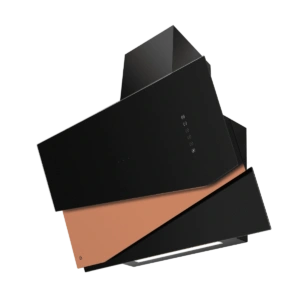 Okap Ciarko Design Trio Black/Rose Gold, przyścienny CDP9001CZ - TwojeAGD.com