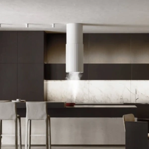 Okap Ciarko Design Roto W White, wyspowy CDW3803B - TwojeAGD.com