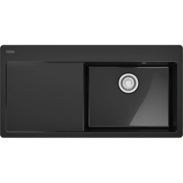 Zlewozmywak Franke MythosX MYK 611-100 Onyx Fraceram, Lewy ociekacz 124.0749.508 - TwojeAGD.com