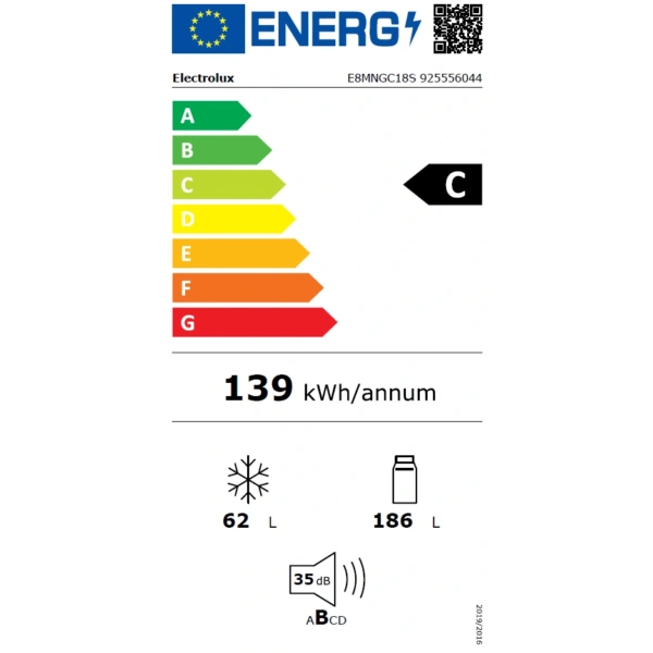 Chłodziarko-zamrażarka Electrolux E8MNGC18S TwinTech NoFrost Cooling 360 Chłodziarko-zamrażarka Electrolux E8MNGC18S TwinTech NoFrost Cooling 360 - TwojeAGD.com 12
