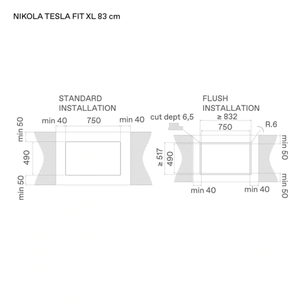Płyta indukcyjna z okapem Elica NIKOLATESLA FIT XL SL RAW BR/A/83 (wyciąg) Czarne matowe szkło PRF0210735 - TwojeAGD.com 4