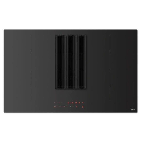 Płyta indukcyjna z okapem Elica NIKOLATESLA PRIME S+ SL RAW BL/A/83 (wyciąg) Czarne matowe szkło PRF0210554 - TwojeAGD.com